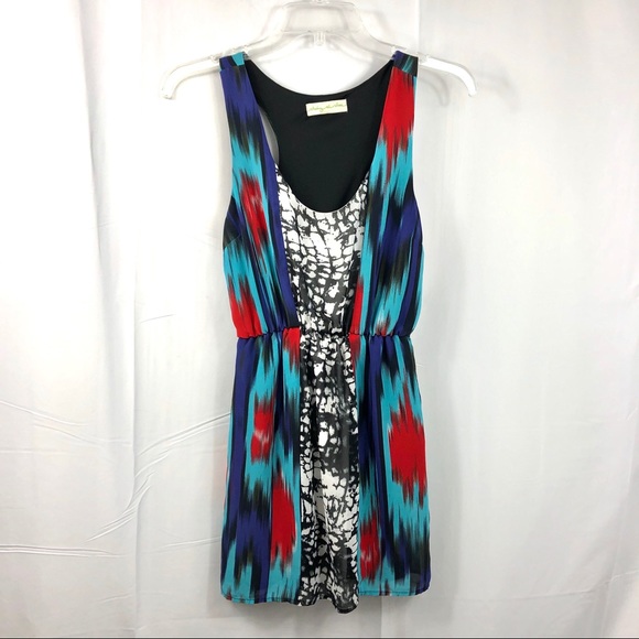 Staring at Stars Dresses & Skirts - Staring at Stars Multi-pattern Racerback Dress XS